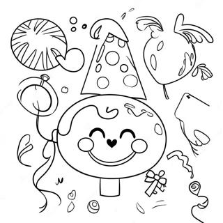 Vrolike Nuwejaarsnag Inkleurblad 129457 62647