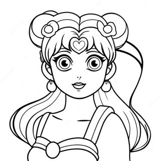 Prinses Serenity Sailor Moon Inkleurblad 129556-62712