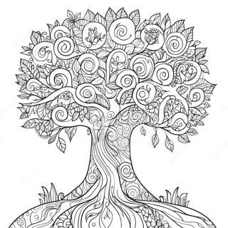 Gedetailleerde Familieboom Inkleurblad 129584 62740