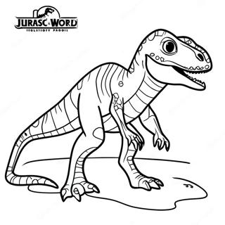 Jurassic World Vallen Koninkryk Indoraptor Inkleurblad 129633-62770