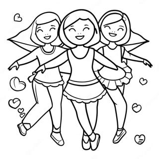 Dance Moms Kleurprent Inkleurbladsye