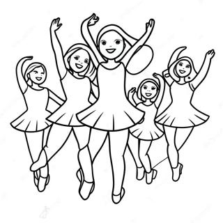 Opwindende Dance Moms Optrede Kleurprent Inkleurbladsye
