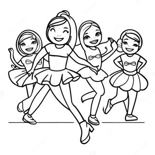 Vurige Dance Moms Kompetisie Kleurprent Inkleurbladsye