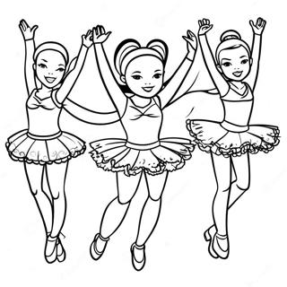 Vurige Dance Moms Kompetisie Kleurprent Inkleurbladsye