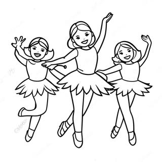Dinamiese Dance Moms Choreografie Kleurprent Inkleurbladsye