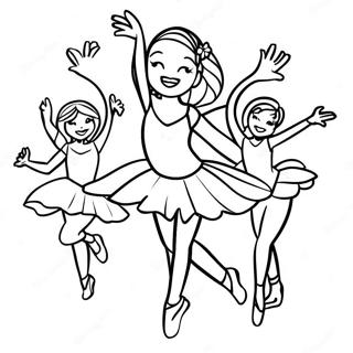 Dinamiese Dance Moms Choreografie Kleurprent Inkleurbladsye