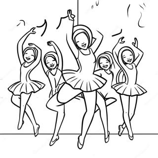 Dinamiese Dance Moms Choreografie Kleurprent Inkleurbladsye