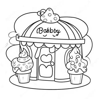 Schattige Bakkery Winkel Inkleurblad 130251-63255