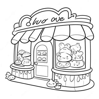 Schattige Bakkery Winkel Inkleurblad 130251-63256