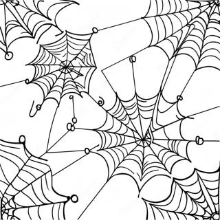 Spinnekop Web Inkleurbladsye