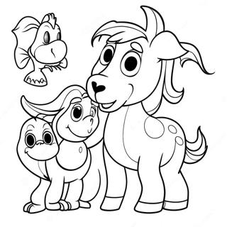 Sebastian Met Vriende Inkleurblad 130612-63544