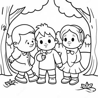 Klein Mense In N Park Inkleurblad 130717-63625