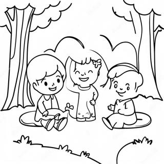 Klein Mense In N Park Inkleurblad 130717-63626