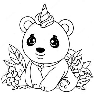 Unicorn Panda Inkleurblad 130789-63669