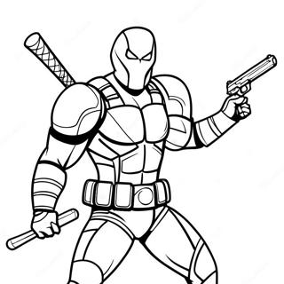 Deathstroke Inkleurblad 130997-63832