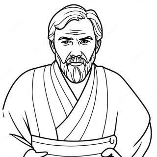 Obi Wan Kenobi Inkleurblad 131048-63870