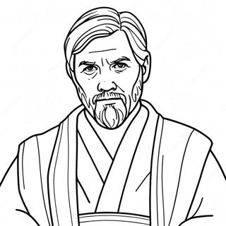 Obi Wan Kenobi In Jedi Robes Inkleurblad 131049-63873