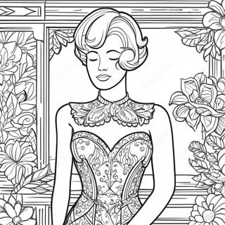 Vintage Mannequin Inkleurblad 131156-63963