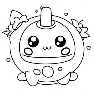 Oulike Tamagotchi Karakter Inkleurblad 131641-64329