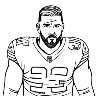 Travis Kelce Inkleurblad 131691-64367