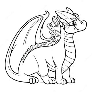 Majestueuse Kat Draak Met Vlerke Inkleurblad 131719-64393