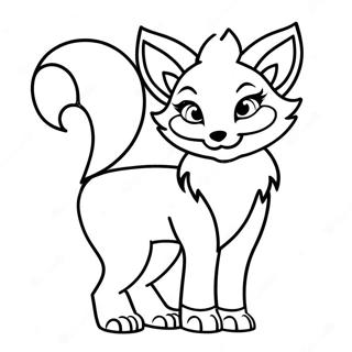 Majestueuse Anime Vos Inkleurblad 132105 64700