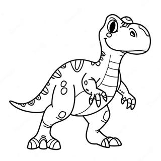 Kleurvolle T Rex Dinosaurus Inkleurblad 132179-64750