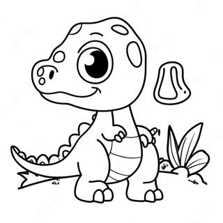 Dinosourus Met Name Inkleurbladsye