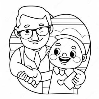 Gelukkige Vadersdag Oupa Met Hart Inkleurblad 132311 64861