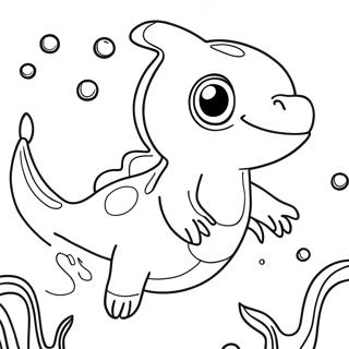 Majestueuse Water Pokemon Swem Inkleurblad 132722-65182