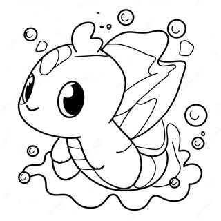 Majestueuse Water Pokemon Swem Inkleurblad 132722-65183