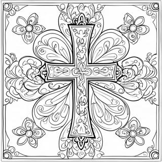 Tradisionele Orthodoxe Kruis Inkleurblad 132824-65258