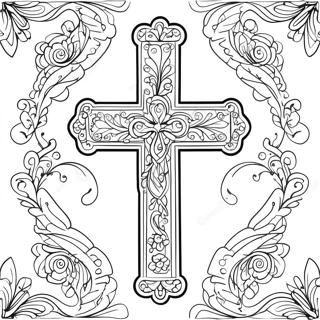 Tradisionele Orthodoxe Kruis Inkleurblad 132824-65260