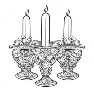 Versierde Orthodoxe Kers Inkleurblad 132825-65261