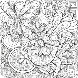 Fantasie Ovale Patrone Inkleurblad Inkleurbladsye
