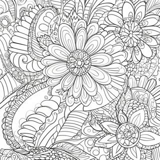 Fantasie Ovale Patrone Inkleurblad Inkleurbladsye