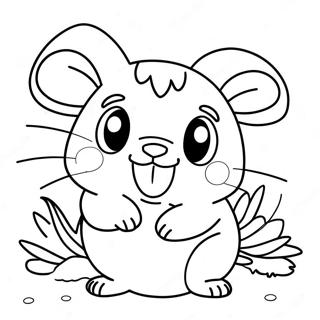 Hamtaro Inkleurblad 133001-65385