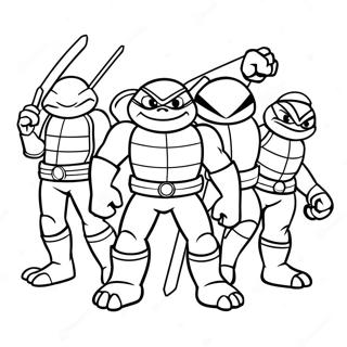 Styg Van Die Tmnt Inkleurbladsye