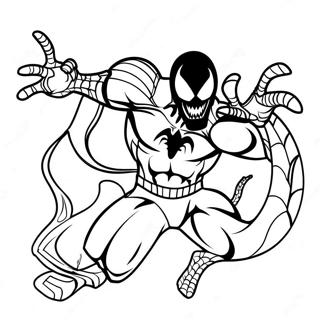 Venom Met Spider Man Inkleurblad 13321-2907