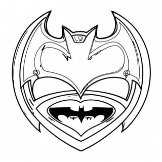 Batman Logo Inkleurblad 133311-65621