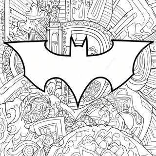 Batman Logo Inkleurblad 133311-65623