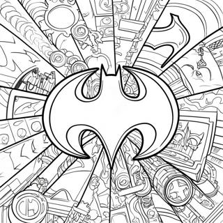 Batman Logo Inkleurblad 133311-65624