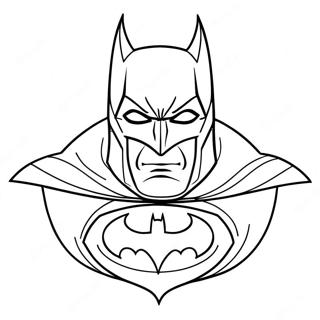 Klassieke Batman Logo Inkleurblad 133312-65625