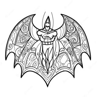 Klassieke Batman Logo Inkleurblad 133312-65628