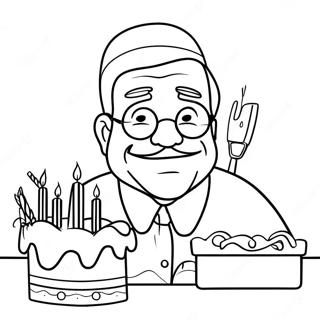 Kleurvolle Verjaardag Oupa Inkleurblad 133364-65674