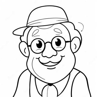 Snoesige Verjaardag Oupa Inkleurblad 133365-65678
