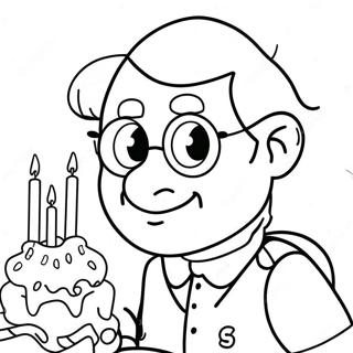 Snoesige Verjaardag Oupa Inkleurblad 133365-65679