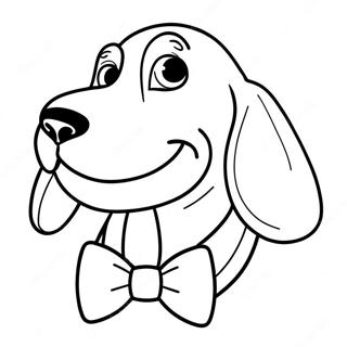 Basset Hound Met N Vlinderdas Inkleurblad 133389 65694