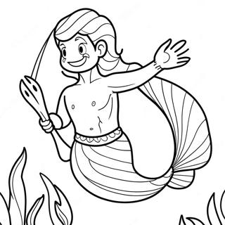 Merman Inkleurblad 133541-65801