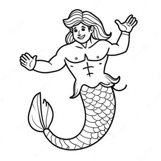 Merman Inkleurblad 133541-65802